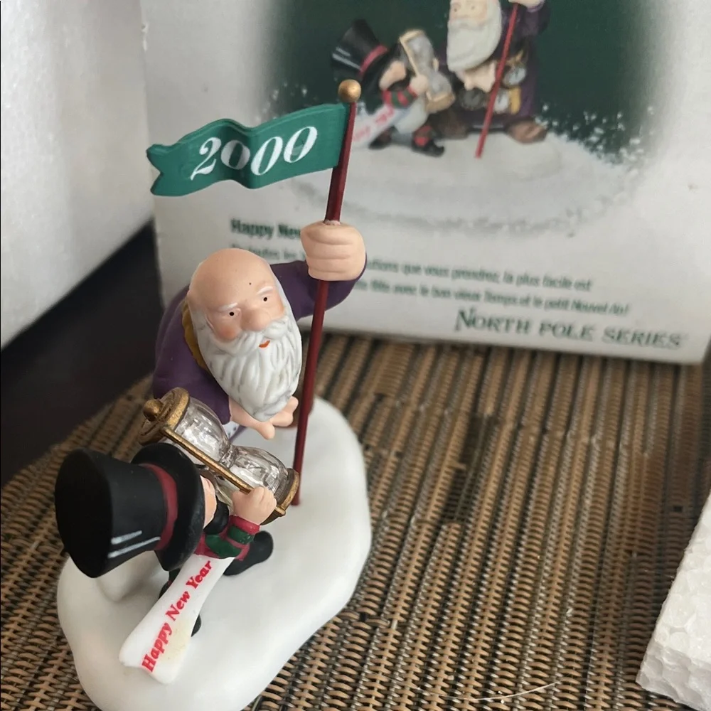 Department 56 North Pole Series 2000 Celebration Figurine happy new year